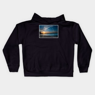 Sheringham beach Kids Hoodie